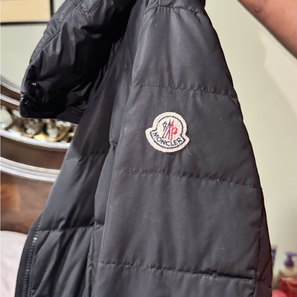 Moncler Black Jacket With Comic Patch